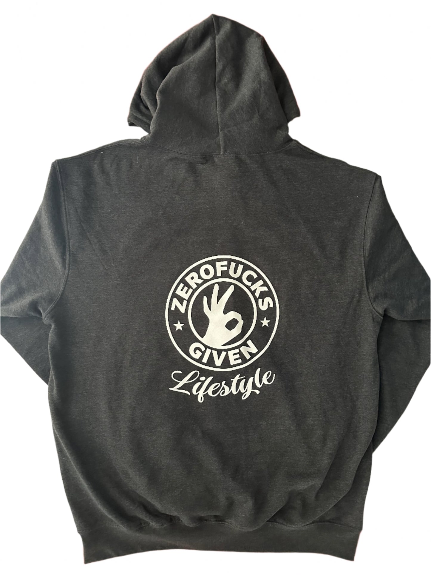Zero Fucks Given Gray Hoodies
