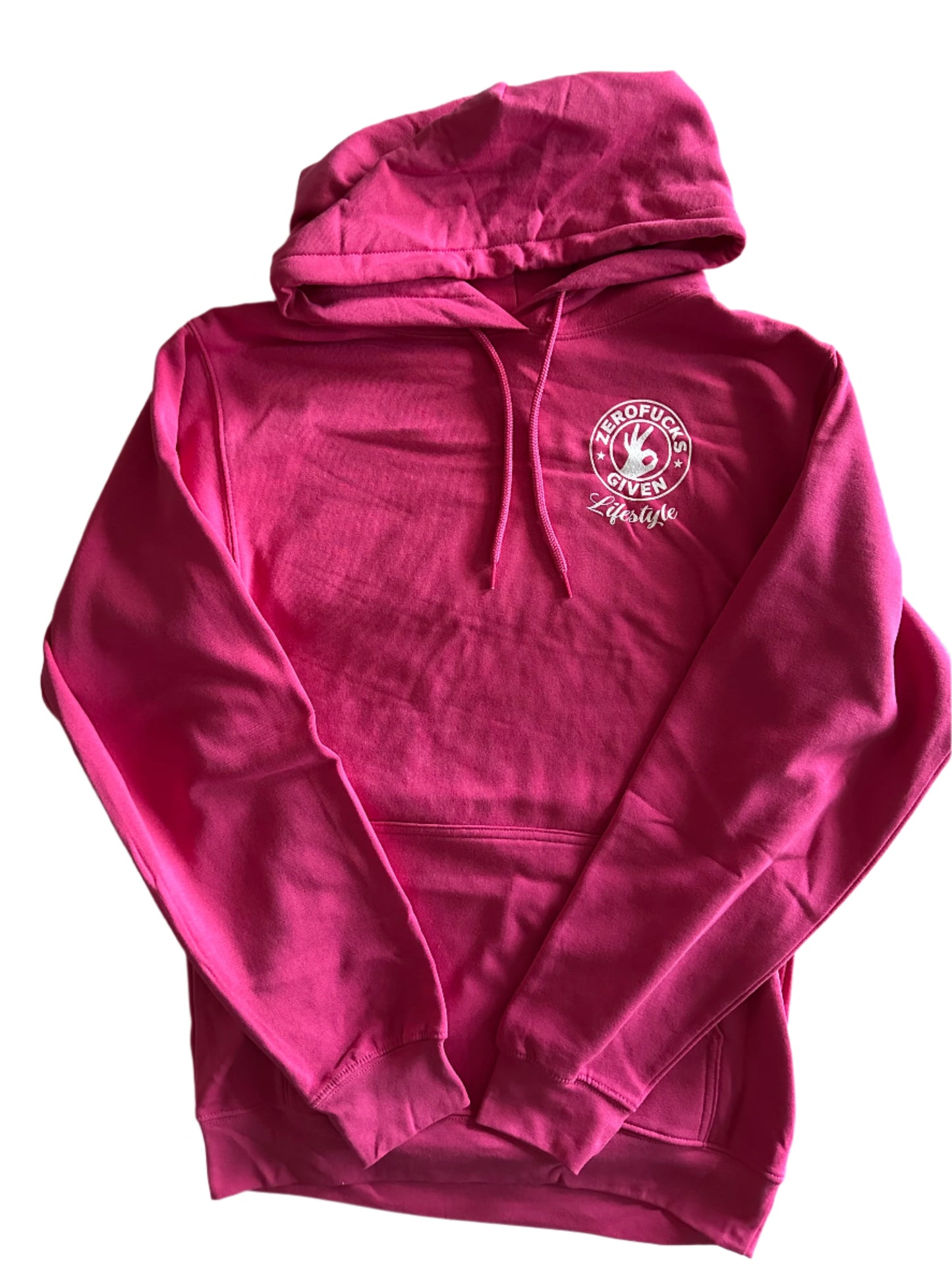 Zero Fucks Given Lifestyle Pink Hoodies