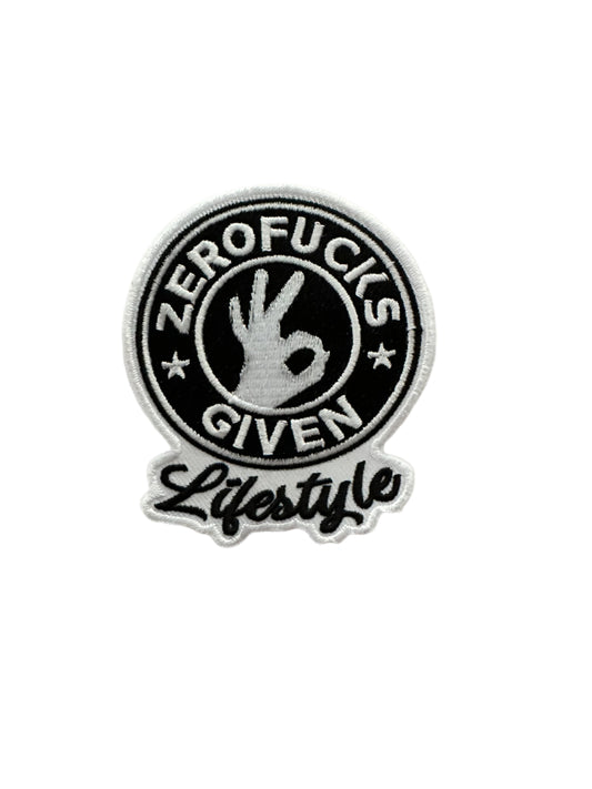 Zero Fucks Given Lifestyle Patches