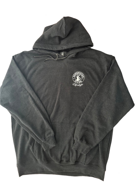 Zero Fucks Given Gray Hoodies