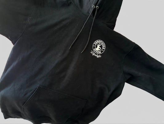 Zero Fucks Given Black Hoodie, front